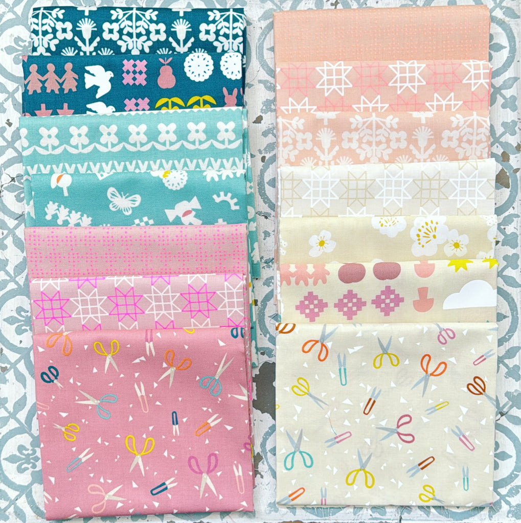 {New Arrival} Moda Ruby Star Society Paper Cuts 2 Fat Quarter Bundle x 14 Pieces