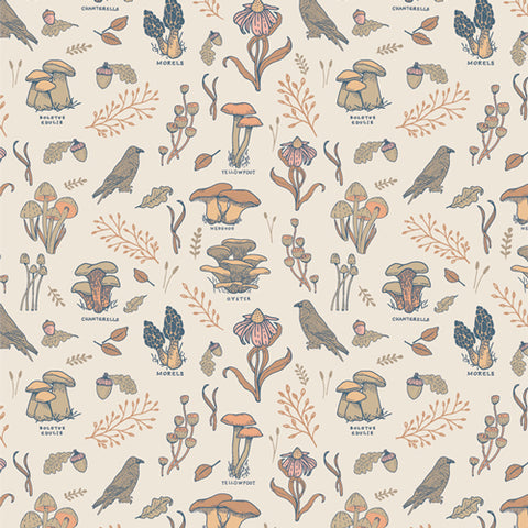 {New Arrival} Art Gallery Fabrics Tomales Bay Mushroom Hunt Sand