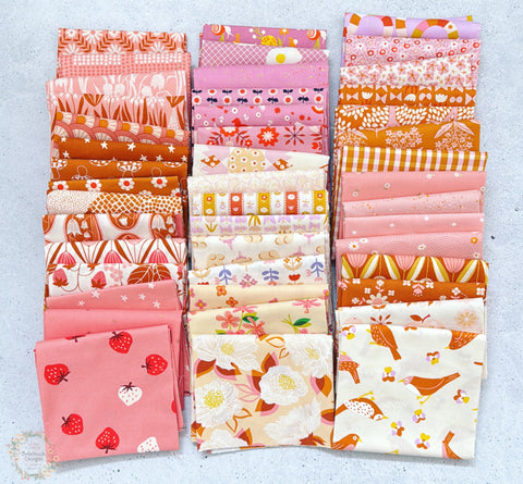 {New Arrival} Moda Ruby Star Society Fat EIGHTH Bundle x 45 Pieces Caramel Sorbet