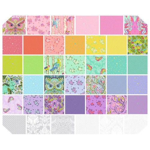 {Pre-Order April} FreeSpirit Tula Pink Full Moon Forest II & True Colours 2025 5" Squares