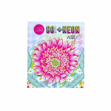 {New Arrival} Tula Pink Aurifil Plus Neon 10 Small Spools 80wt Cotton