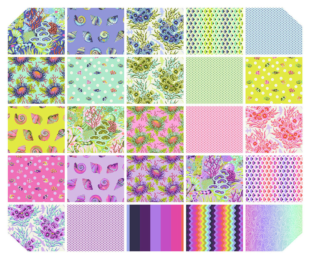 {Pre-Order April} FreeSpirit Tula Pink Floral Reef Metre Bundle 25pcs Full bundle