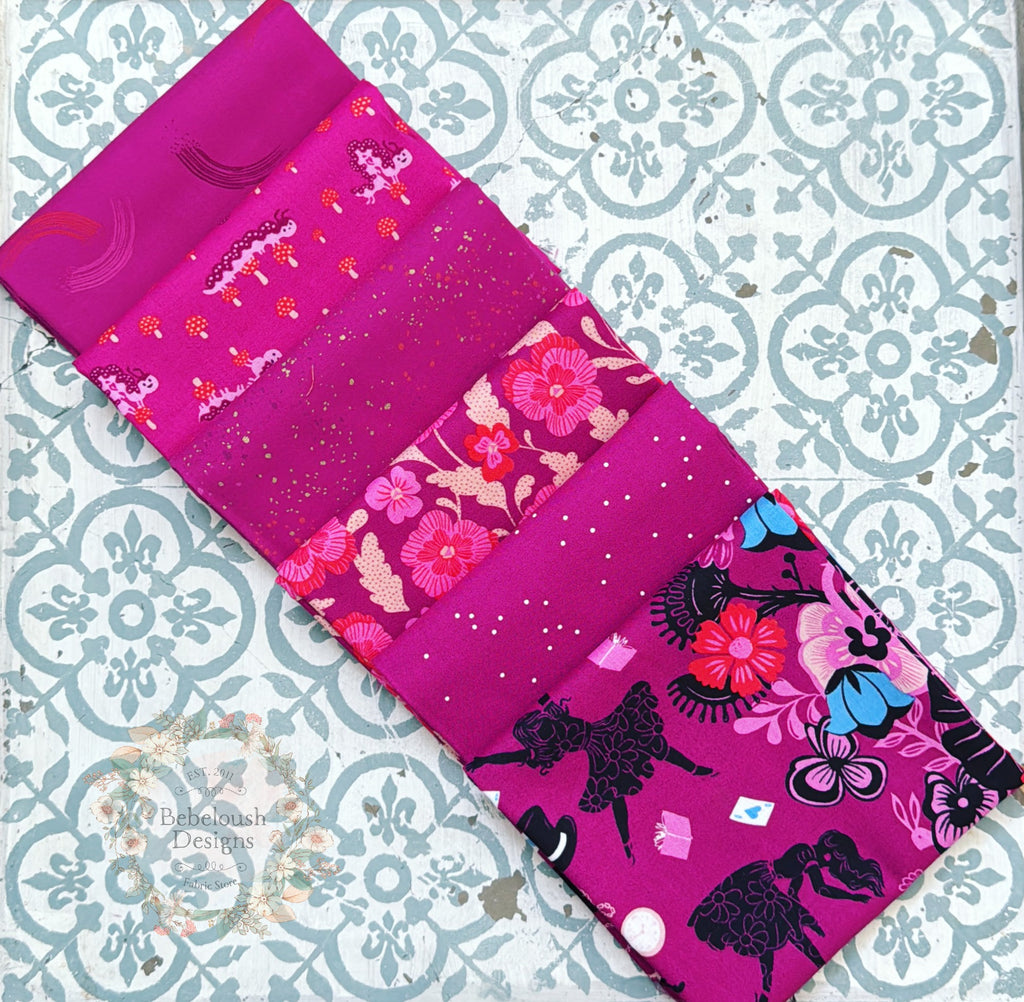 {New Arrival} Moda Ruby Star Society Sampler Curated Fat Quarter Bundle x 6 Berry Alice