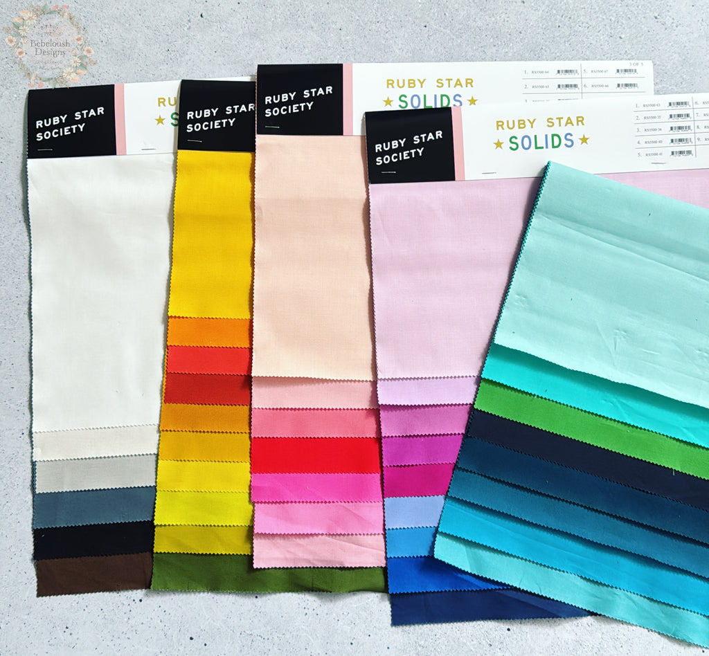 {Pre-Order November} Moda Ruby Star Society SOLIDS Quarter Bundle x 40 Pieces
