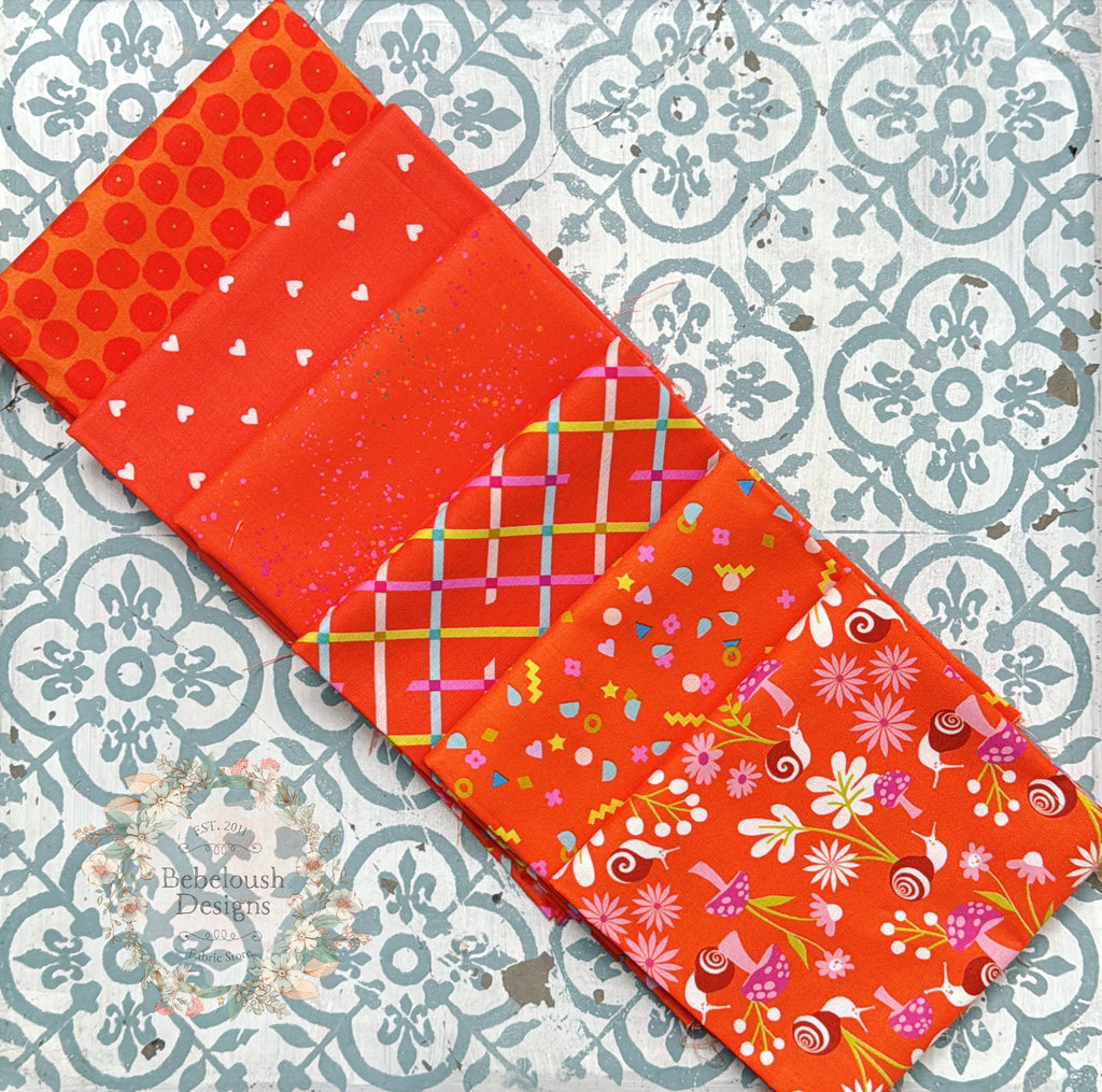 {New Arrival} Moda Ruby Star Society Sampler Curated Fat EIGHTH Bundle x 6 Goldfish
