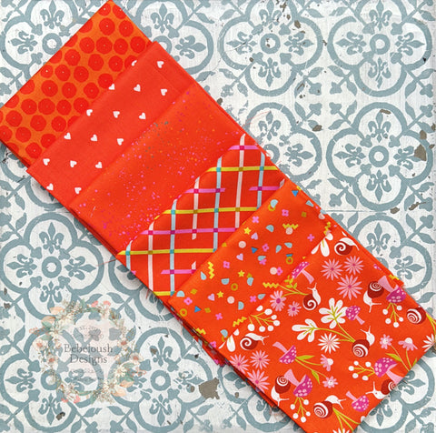 {New Arrival} Moda Ruby Star Society Sampler Curated Fat EIGHTH Bundle x 6 Goldfish