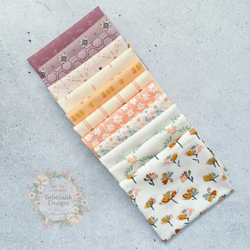 {New Arrival} Art Gallery Fabrics GeoBloom Fat Quarter Bundle x 12 Fat Quarters Sweet Impressions