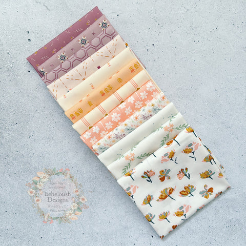 {New Arrival} Art Gallery Fabrics GeoBloom Fat Quarter Bundle x 12 Fat Quarters Sweet Impressions