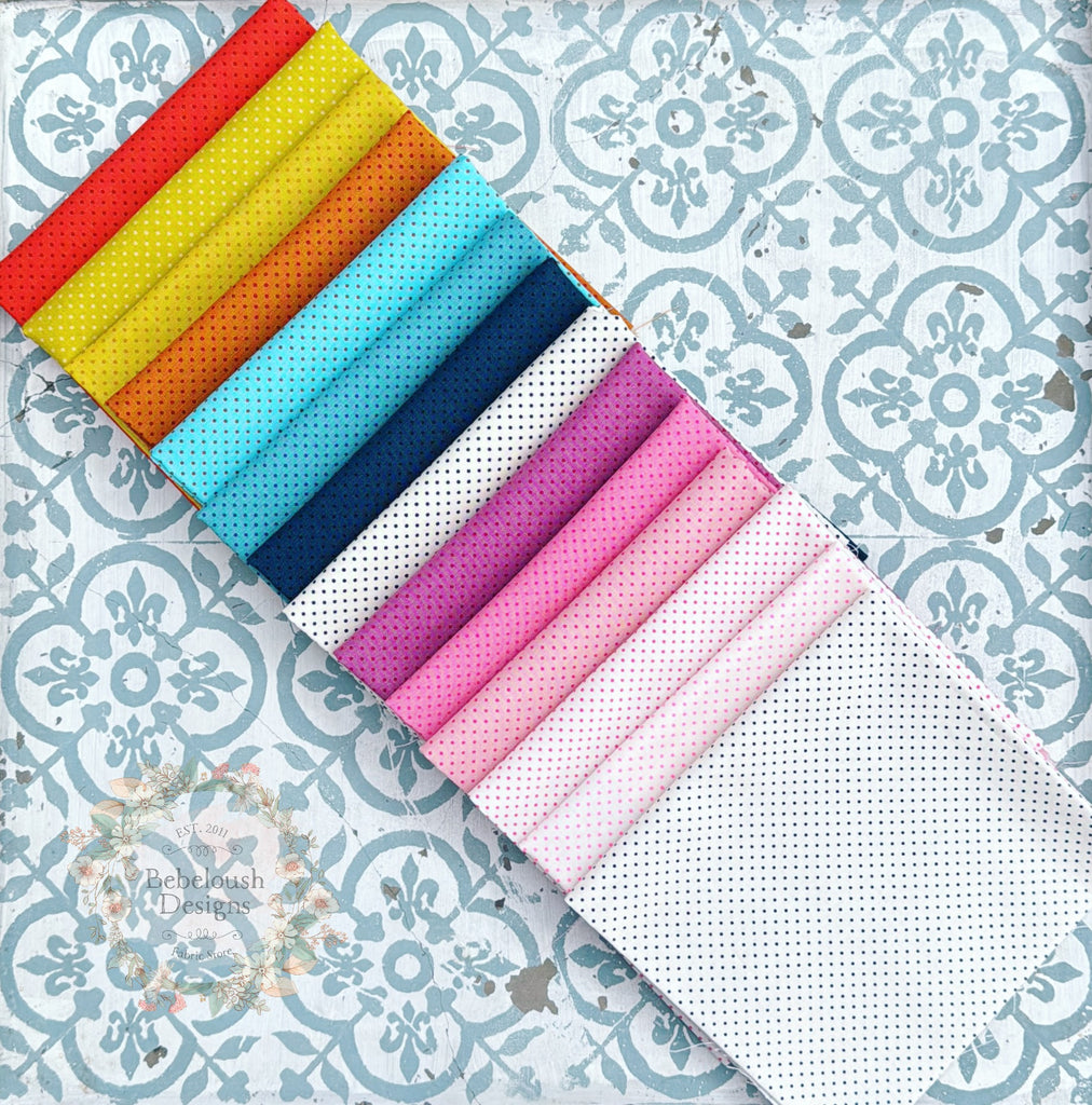 {New Arrival} Moda Ruby Star Society Fat EIGHTH Bundle x 14 Prints Alexia Marcelle Abegg Mini Spots