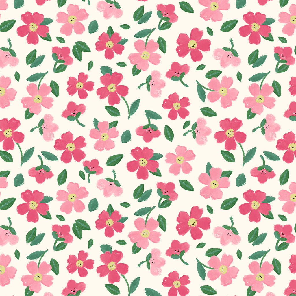 {New Arrival} Lewis & Irene Fabrics Wee Blue Bell Patchwork Collection Maia - Rose