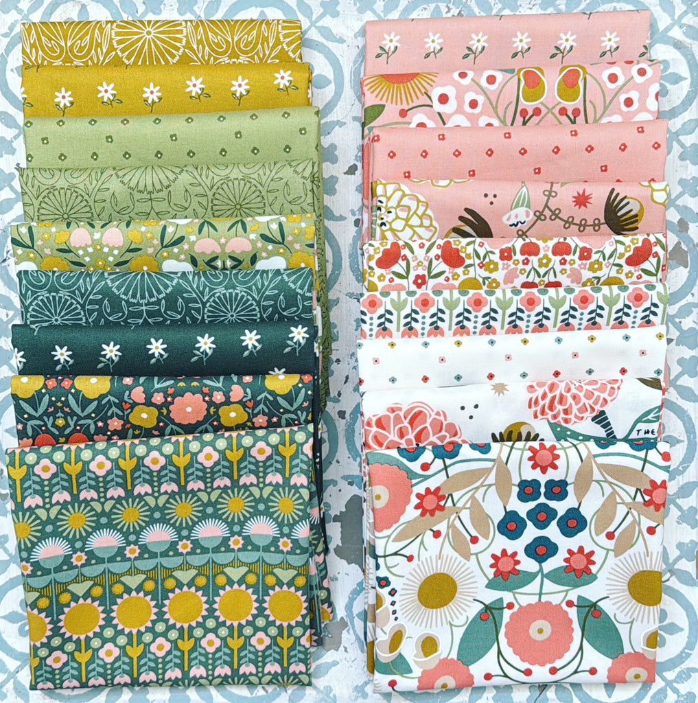 {New Arrival} Moda Fabrics Gingiber Imaginary Flowers Fat Quarter Bundle x 18 Fat Quarters of