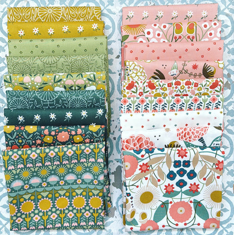 {New Arrival} Moda Fabrics Gingiber Imaginary Flowers Fat Quarter Bundle x 18 Fat Quarters of
