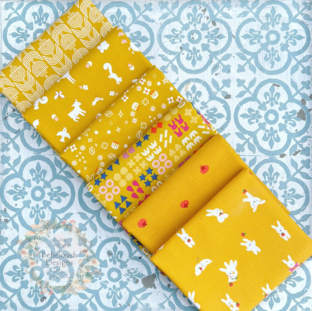 {New Arrival} Moda Ruby Star Society Sampler Curated Fat Quarter Bundle x 6 Bunny Dandelion