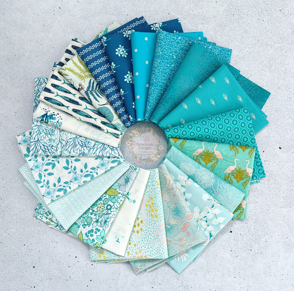 {New Arrival} Art Gallery Fabrics Curated Bundle Coastal Collection Breeze Fat Quarter Bundle x 20