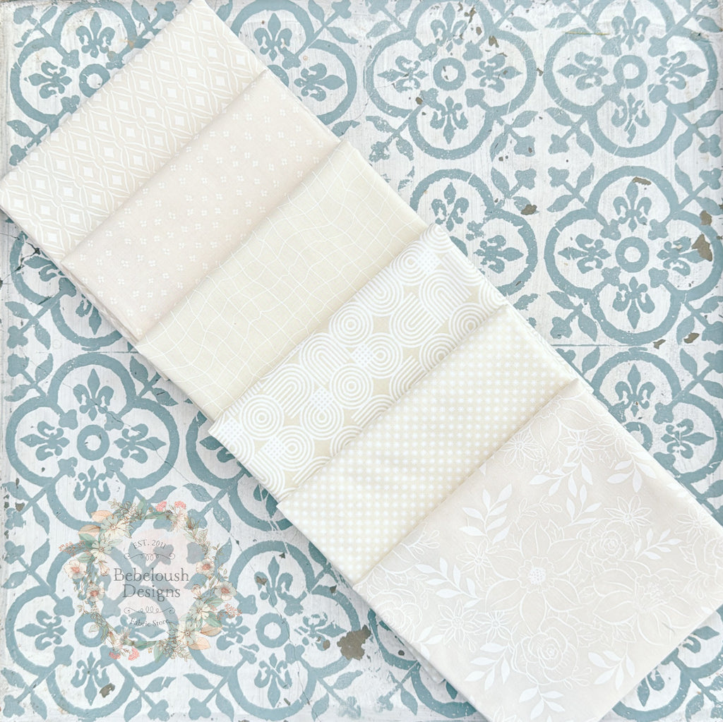 {New Arrival} Moda Ruby Star Society Sampler Curated Fat Quarter Bundle x 6 Natural Prints
