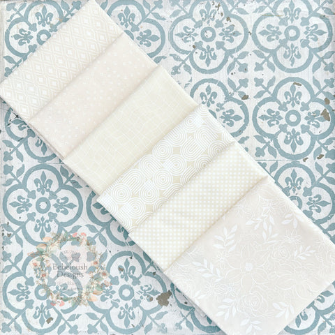 {New Arrival} Moda Ruby Star Society Sampler Curated Fat Quarter Bundle x 6 Natural Prints
