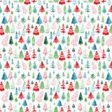 {New Arrival} Clothworks Santa Paws Trees Multi