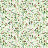 {New Arrival} Clothworks Santa Paws Foliage White