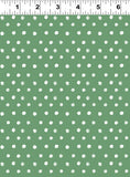 {New Arrival} Clothworks Santa Paws Dot Green