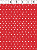 {New Arrival} Clothworks Santa Paws Dot Red