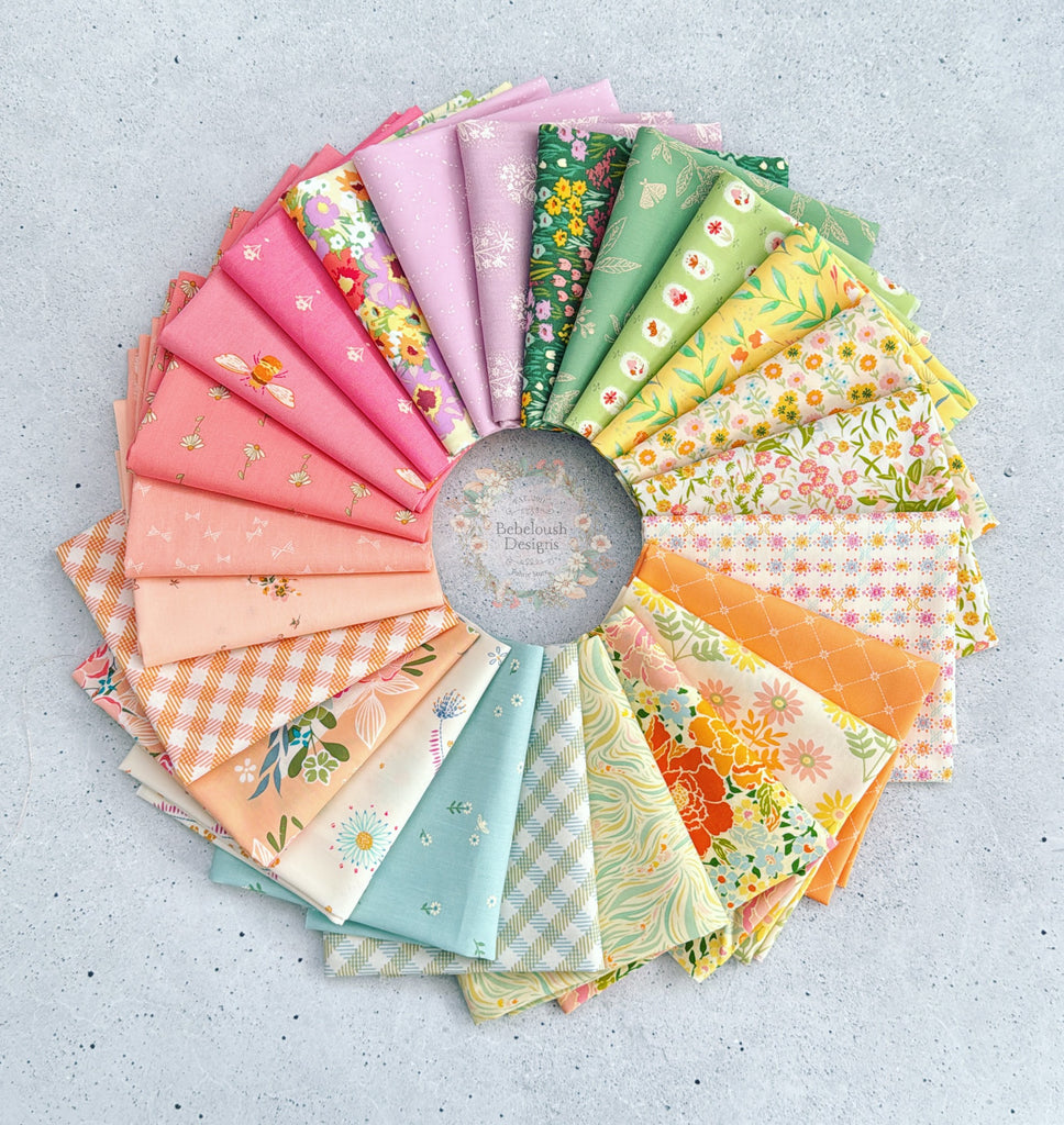 {New Arrival} Art Gallery Fabrics Curated Bundle In the Meadow Series Fat Quarter Bundle x 24 Marigold Woods