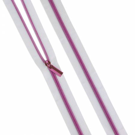 {New Arrival} Sallie Tomato X Tula Pink Zippers By The Yard White #5 Nylon Tula Pink Coil Zipper