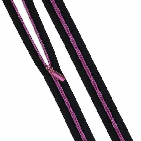 {New Arrival} Sallie Tomato X Tula Pink Zippers By The Yard Black #5 Nylon Tula Pink Coil Zipper