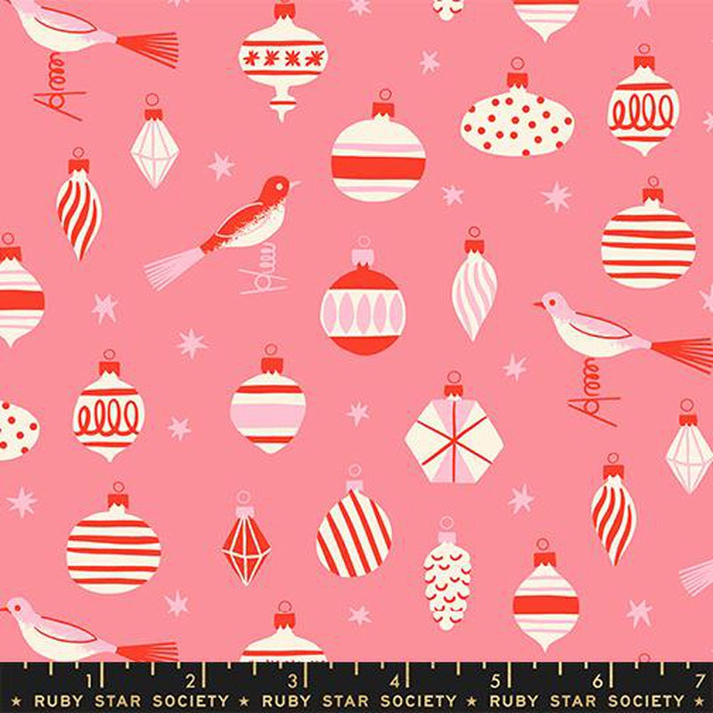 {New Arrival} Moda Ruby Star Society Merry Happy Baubles Sorbet