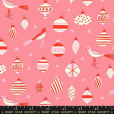 {New Arrival} Moda Ruby Star Society Merry Happy Baubles Sorbet