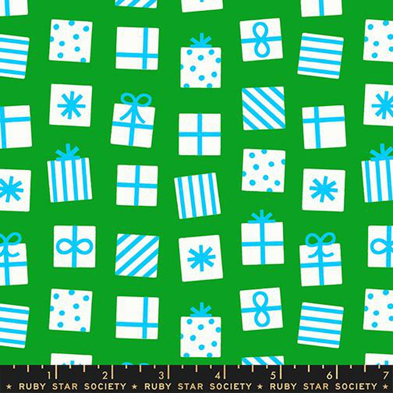 {New Arrival} Moda Ruby Star Society Merry Happy Secret Santa Verdant