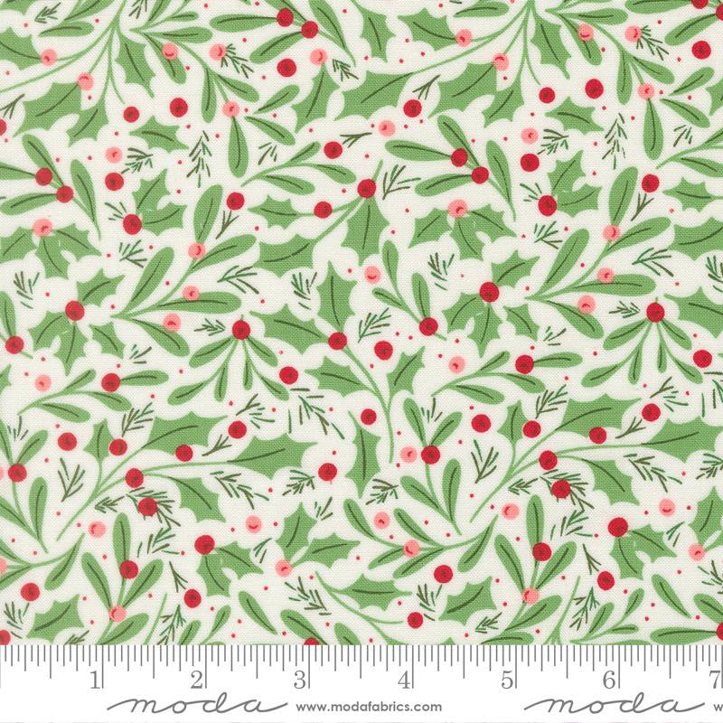 {New Arrival} Moda Fabrics Sweetfire Road Merrily on High Winter Berries Holly Snow