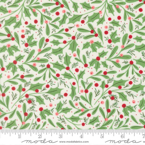 {New Arrival} Moda Fabrics Sweetfire Road Merrily on High Winter Berries Holly Snow