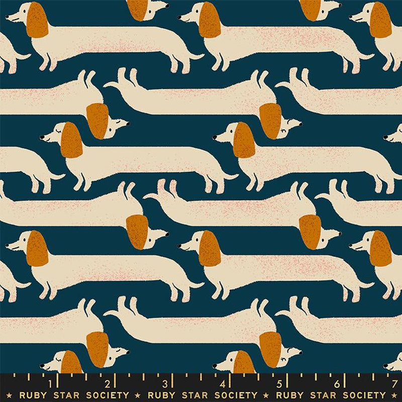 {New Arrival} Moda Ruby Star Society Dog Park Long Dog Teal Navy