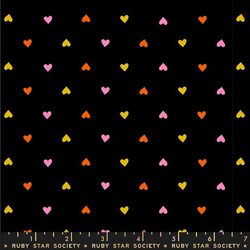 {Pre-Order February} Moda Ruby Star Society Trinketry Hearts Verdant Black