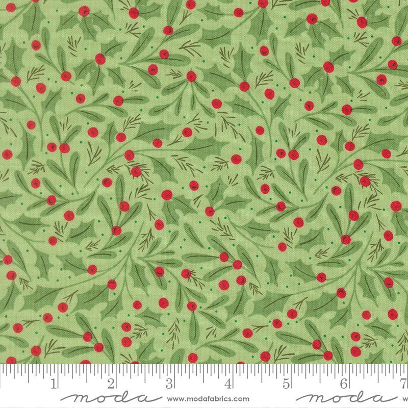 {New Arrival} Moda Fabrics Sweetfire Road Merrily on High Winter Berries Holly Evergreen