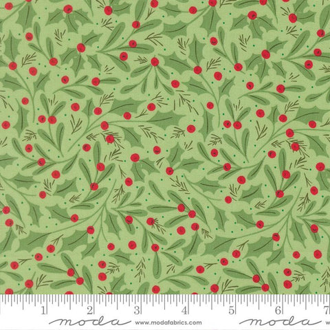 {New Arrival} Moda Fabrics Sweetfire Road Merrily on High Winter Berries Holly Evergreen