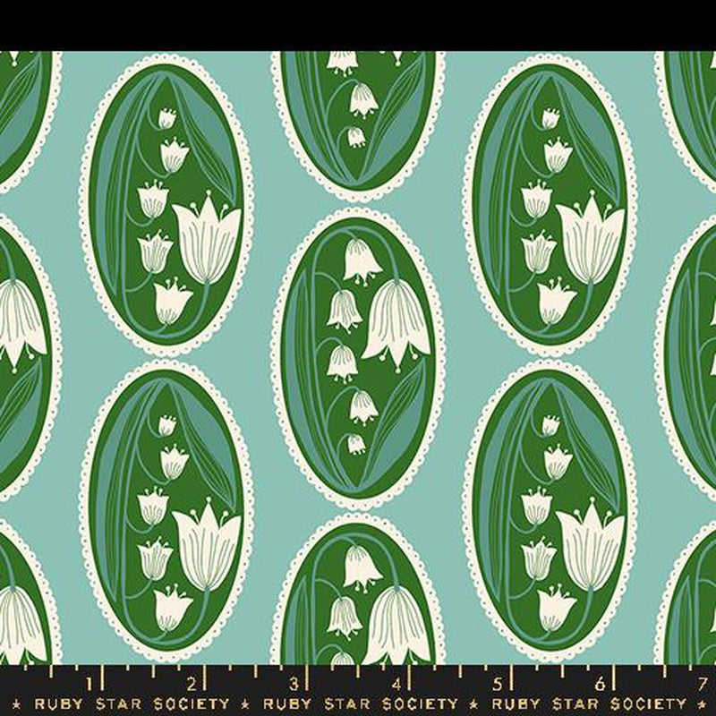 {New Arrival} Moda Ruby Star Society Endpaper Lily of the Valley Cameo Water