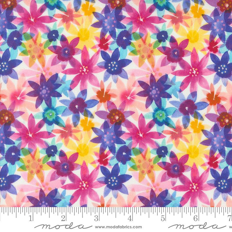{Pre-Order January} Moda Flower Patches Garden Plot Florals Rainbow
