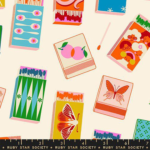 {Pre-Order February} Moda Ruby Star Society Trinketry Matchmaker Natural with Neon