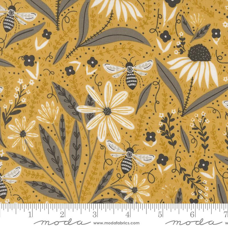{New Arrival} Moda Gingiber Bee Garden Floral Bees Honey