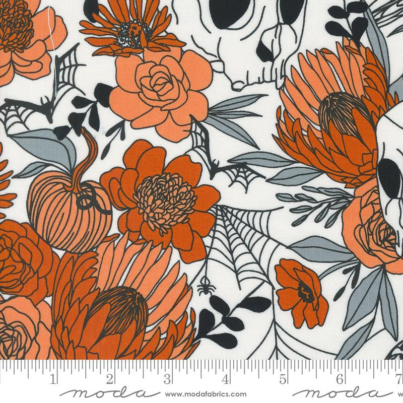 {New Arrival} Moda Fabrics Noir Haunted Garden Ghost Pumpkin