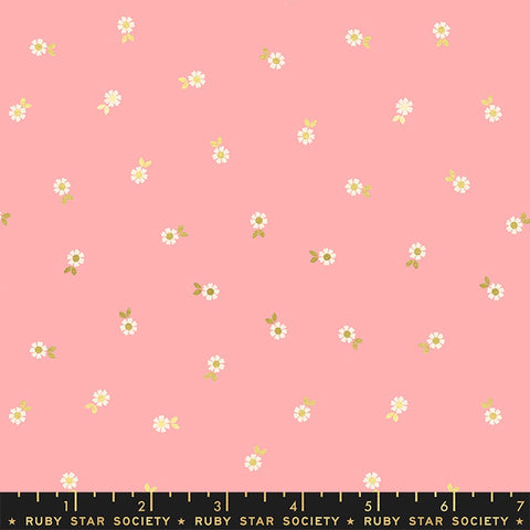 Moda Ruby Star Society Curio Falling Flowers Balmy Metallic FAT QUARTER
