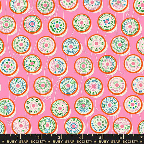 {Pre-Order February} Moda Ruby Star Society Trinketry Spools Flamingo