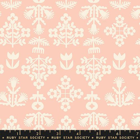 {New Arrival} Moda Ruby Star Society Paper Cuts 2 Fresh Cut Flowers Peach Puff