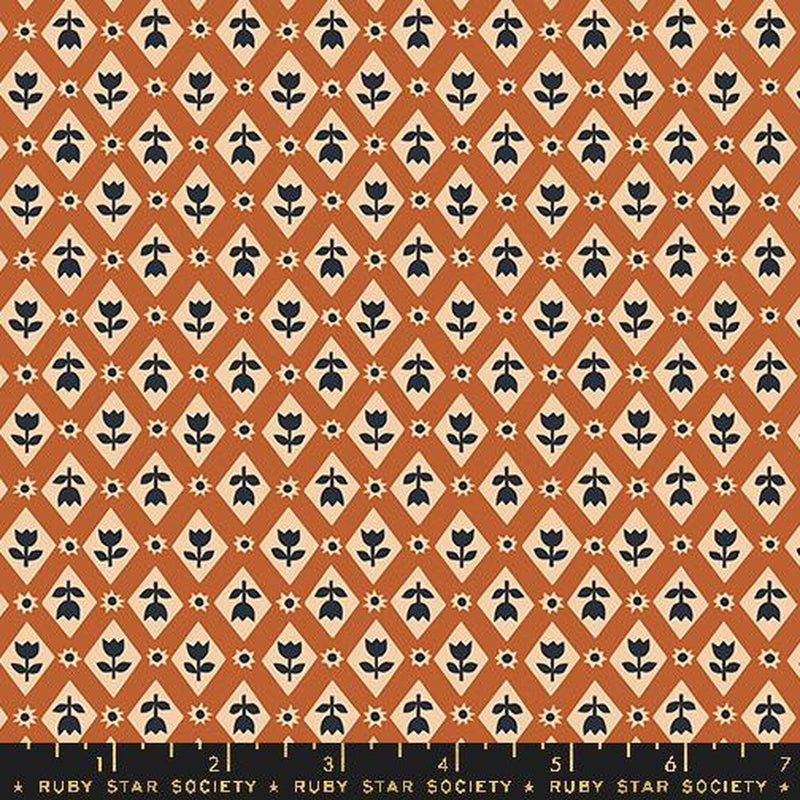 {New Arrival} Moda Ruby Star Society Favourite Flowers Lattice Spice