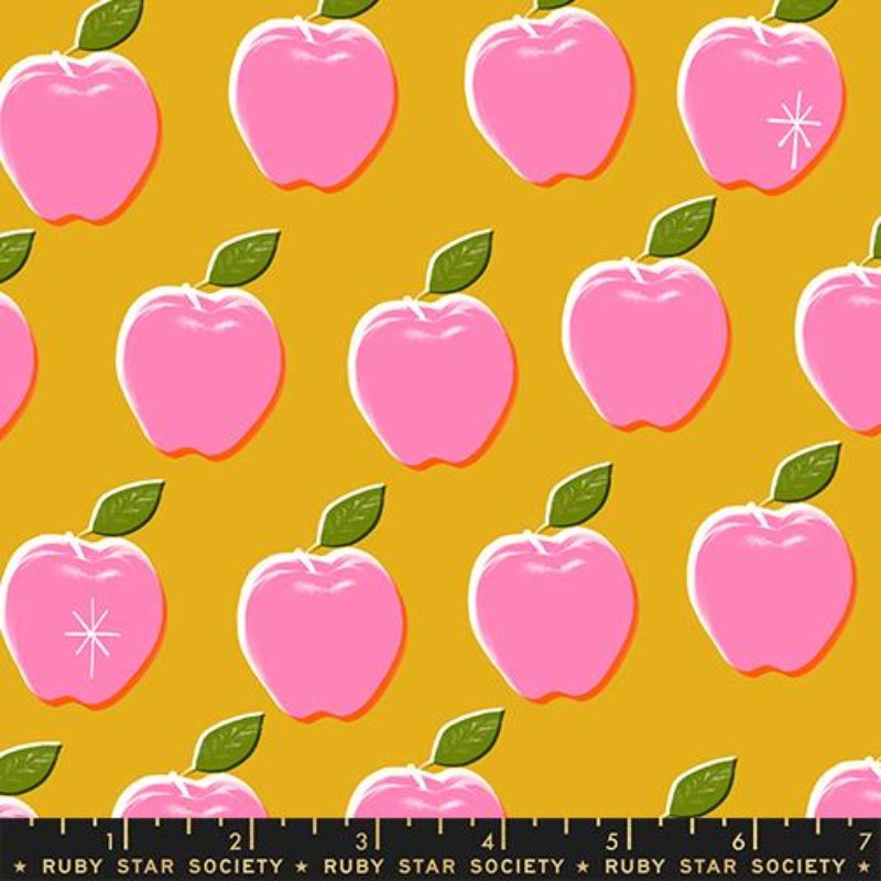 {Pre-Order March/April} Ruby Star Society Melody Miller Sparkle Shopper - Apples Goldenrod