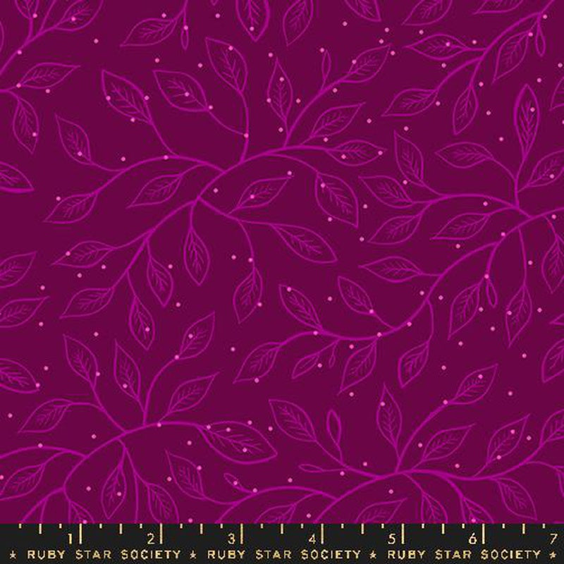 {Pre-Order June} Moda Ruby Star Society Glow Garden Wandering Vine Purple Velvet