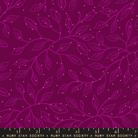 {Pre-Order June} Moda Ruby Star Society Glow Garden Wandering Vine Purple Velvet