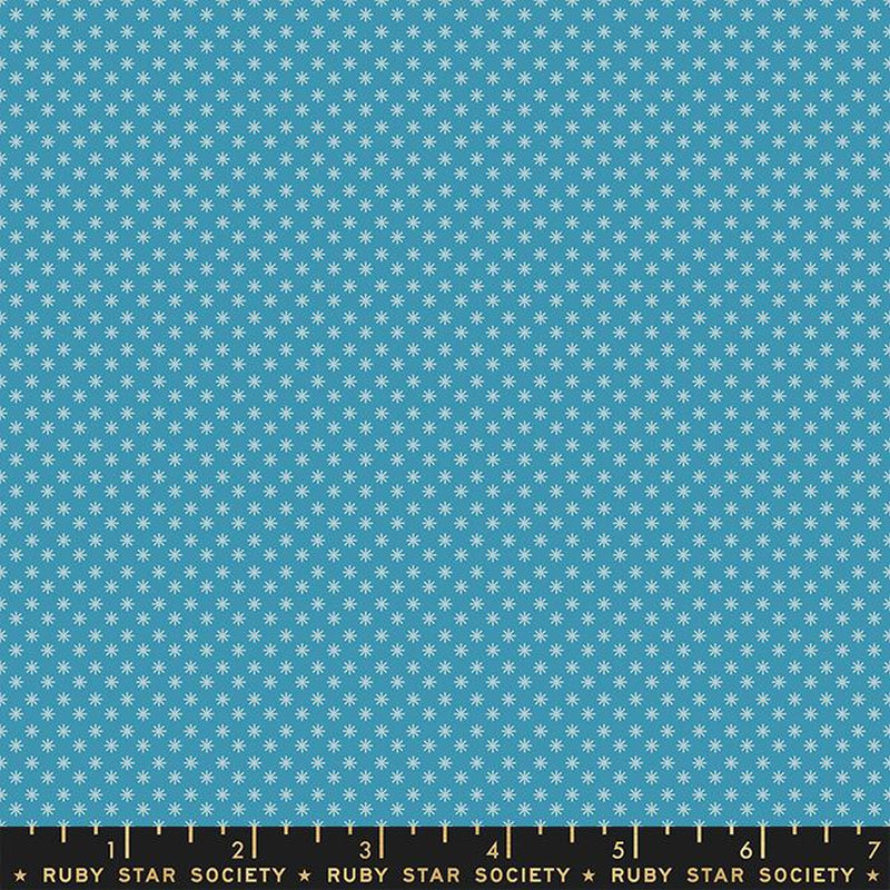 {New Arrival} Moda Ruby Star Society Meadow Star Puff Blenders Dots Vintage Blue FAT QUARTER