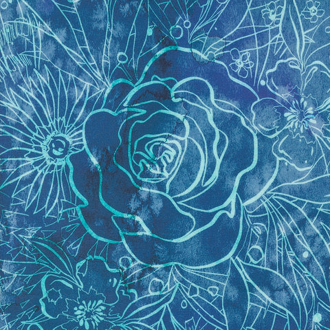 {Pre-Order March/April} Moda Create Joy Project Coming up Roses Their Garden Sapphire